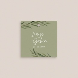 Etiquettes cadeaux mariage Feuillage d'olivier gratuit