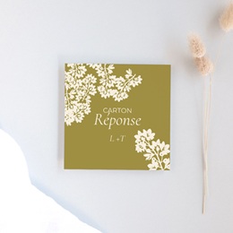 Carton réponse mariage Golden Garden