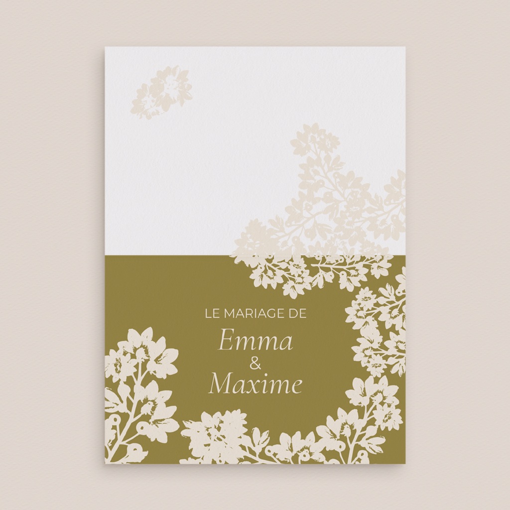 Marque-place mariage Golden Garden pas cher