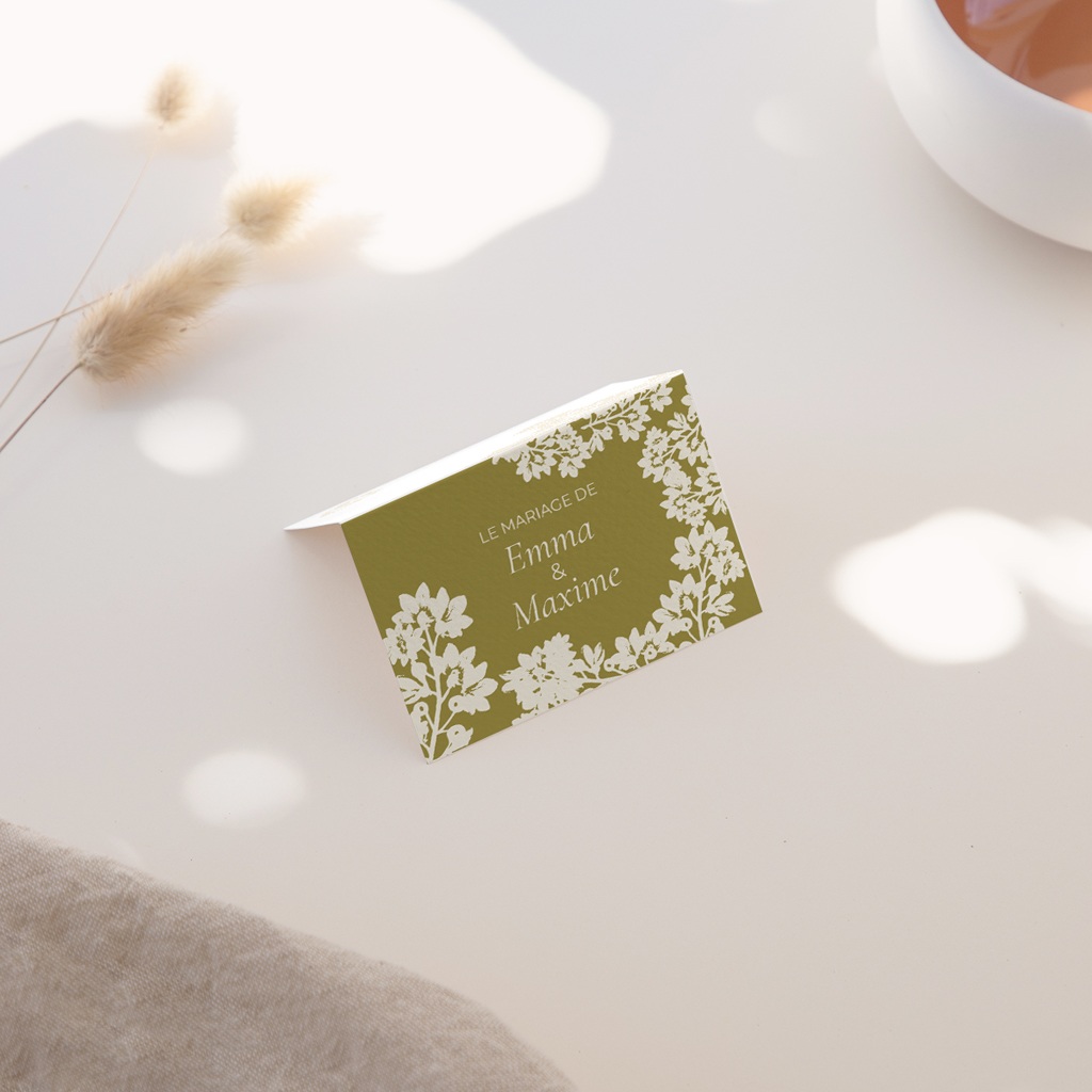 Marque-place mariage Golden Garden