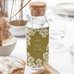 Etiquette bouteille mariage Golden Garden gratuit