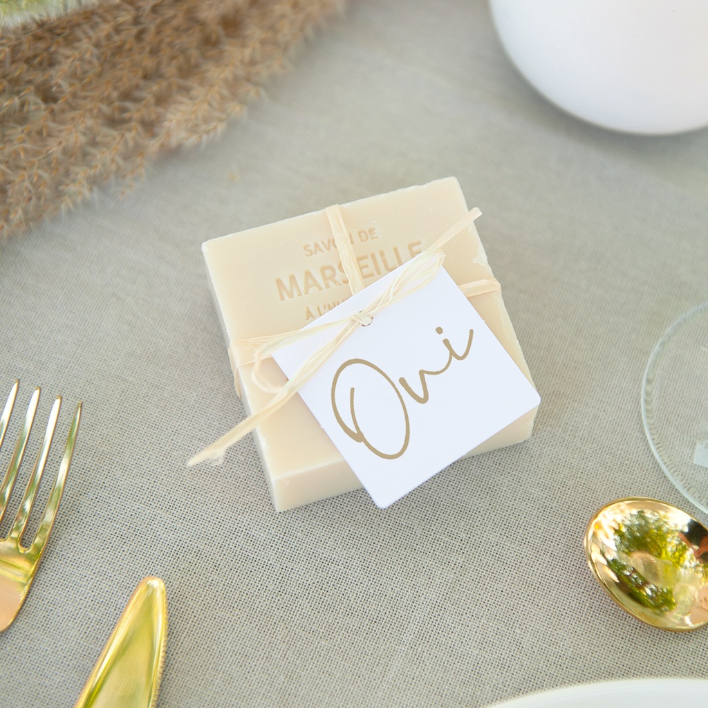 Etiquettes cadeaux mariage Éclat de Oui