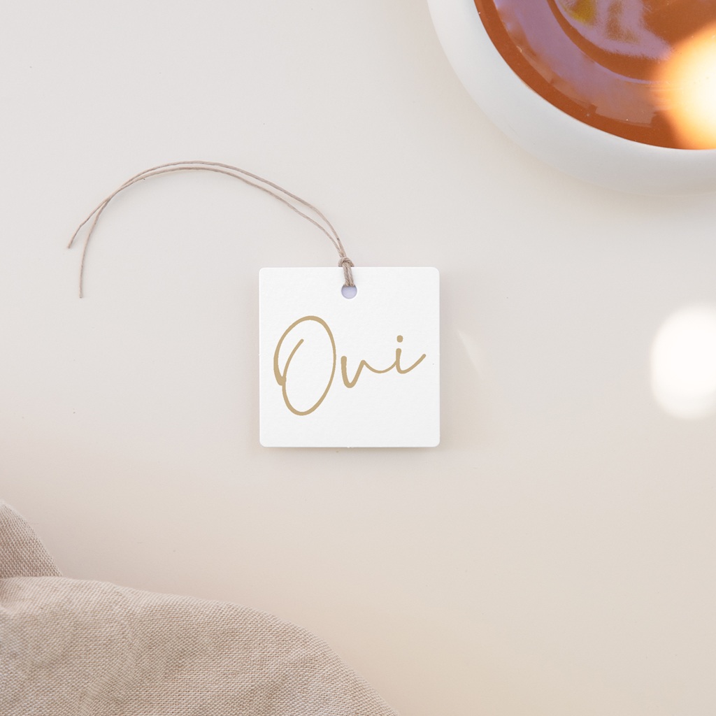 Etiquettes cadeaux mariage Éclat de Oui