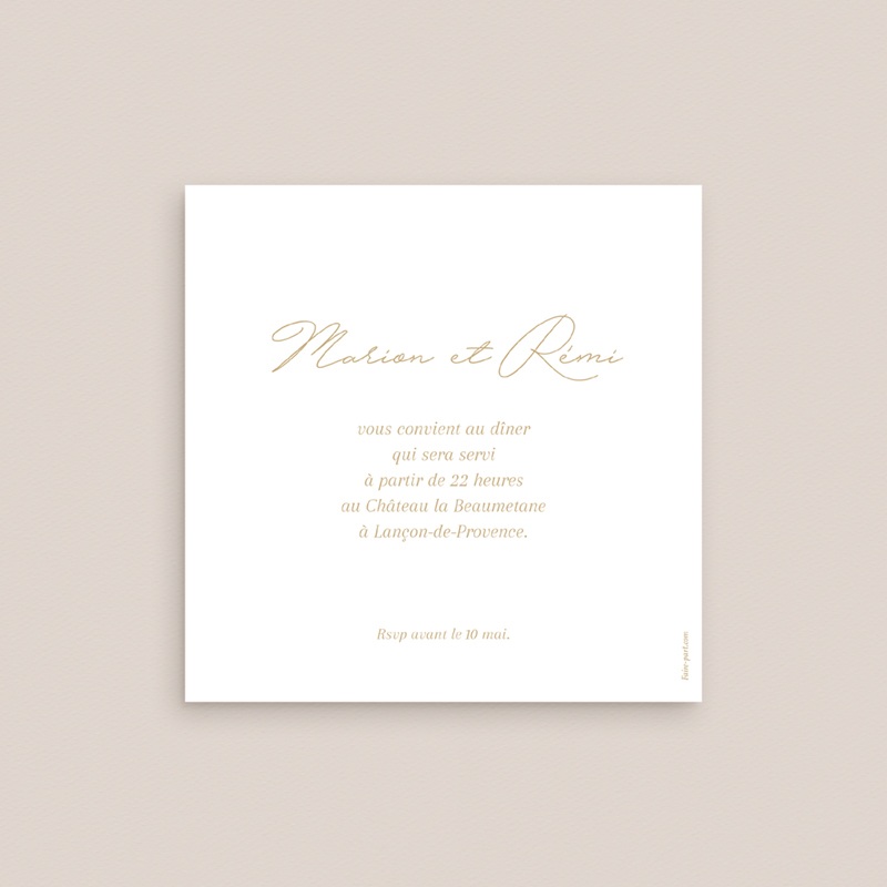 Carte d'invitation mariage Éclat de Oui pas cher