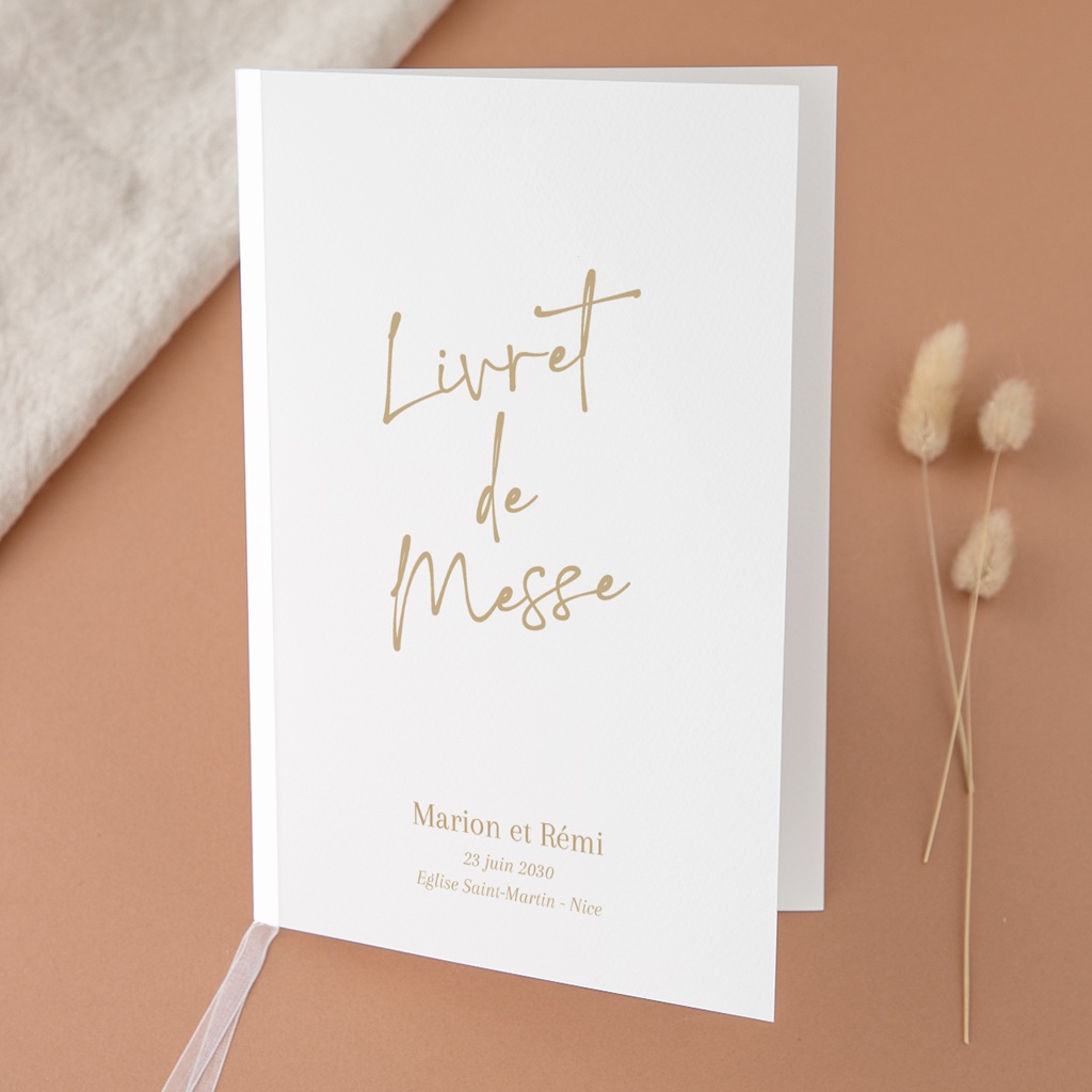 Livret de messe mariage Éclat de Oui