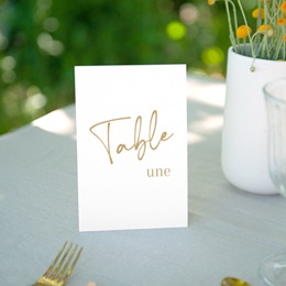 Marque table mariage Éclat de Oui