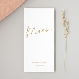 Menu mariage Éclat de Oui