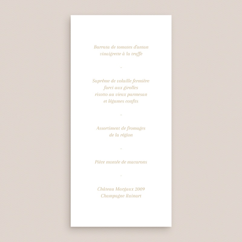 Menu mariage Éclat de Oui pas cher