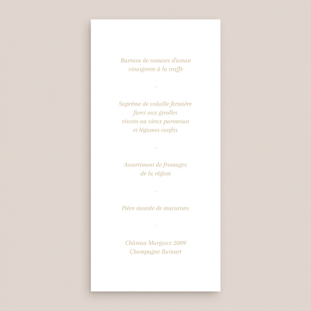 Menu mariage Éclat de Oui pas cher