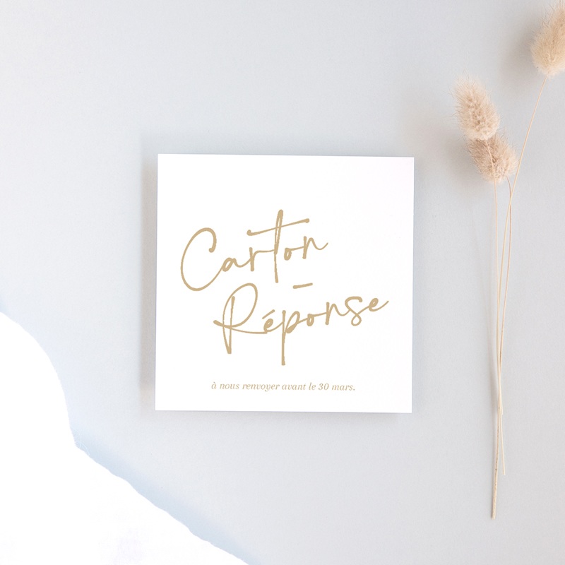 Carton r&eacute;ponse mariage &Eacute;clat de Oui