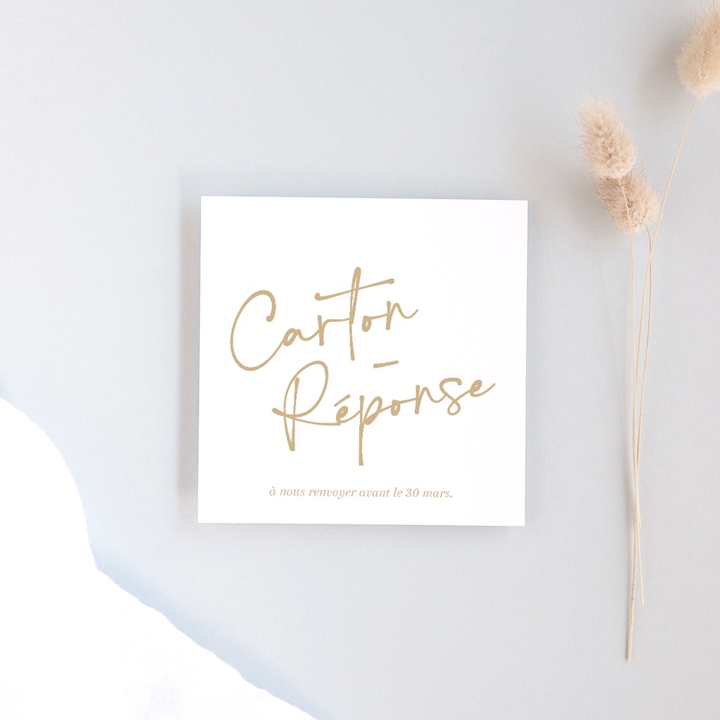 Carton r&eacute;ponse mariage &Eacute;clat de Oui
