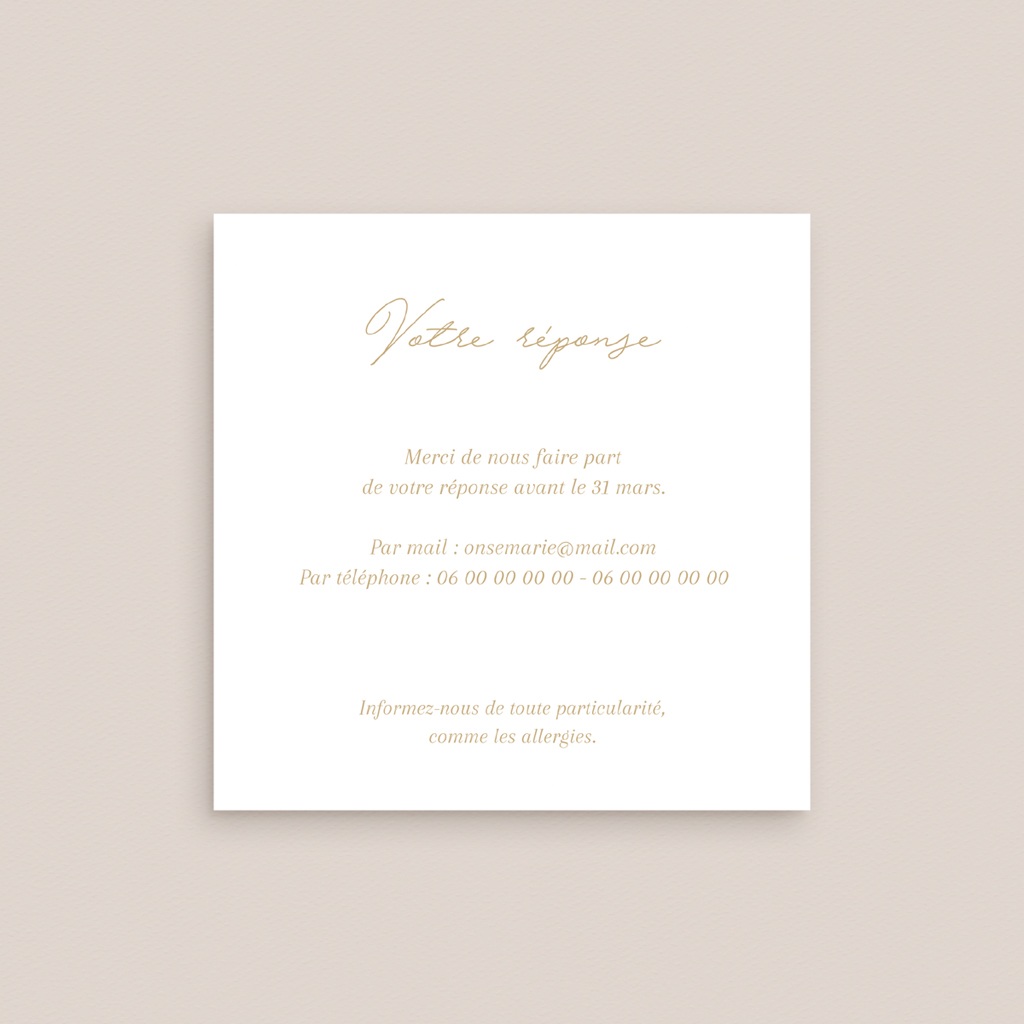 Carton r&eacute;ponse mariage &Eacute;clat de Oui pas cher