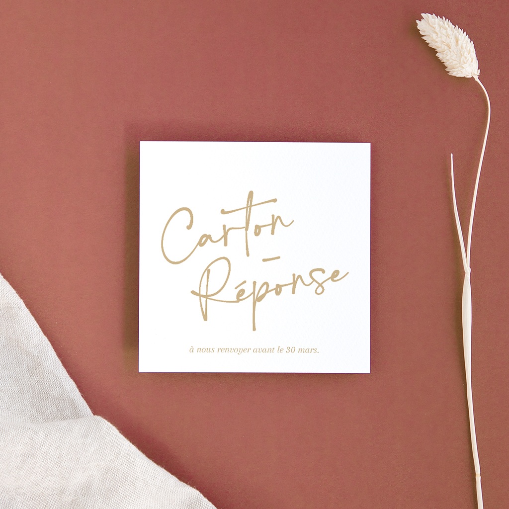 Carton r&eacute;ponse mariage &Eacute;clat de Oui