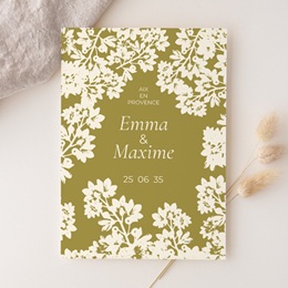 Faire-part de mariage Golden Garden