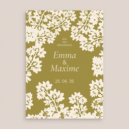 Faire-part de mariage Golden Garden gratuit