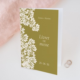 Livret de messe mariage Golden Garden