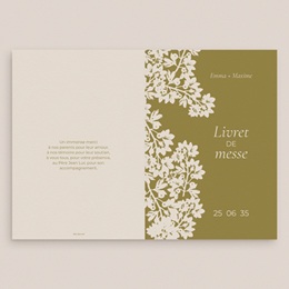 Livret de messe mariage Golden Garden gratuit