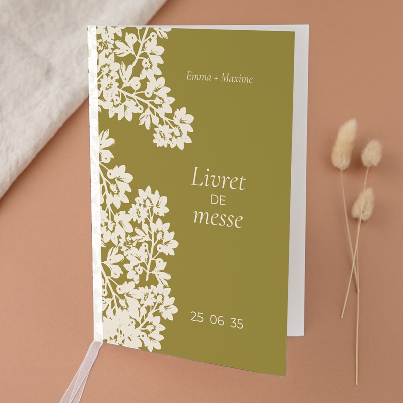 Livret de messe mariage Golden Garden