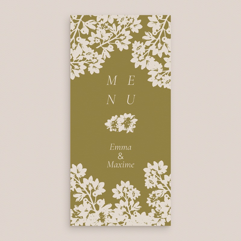 Menu mariage Golden Garden gratuit