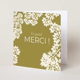 Carte de remerciement mariage Golden Garden pas cher