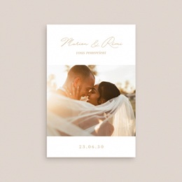 Carte de remerciement mariage Éclat de Oui