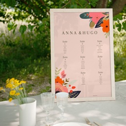 Plan de table mariage Blooming Love