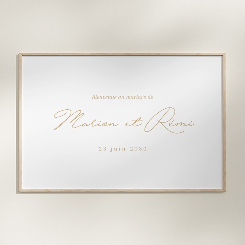 Panneau de bienvenue mariage Éclat de Oui