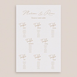 Plan de table mariage Éclat de Oui pas cher