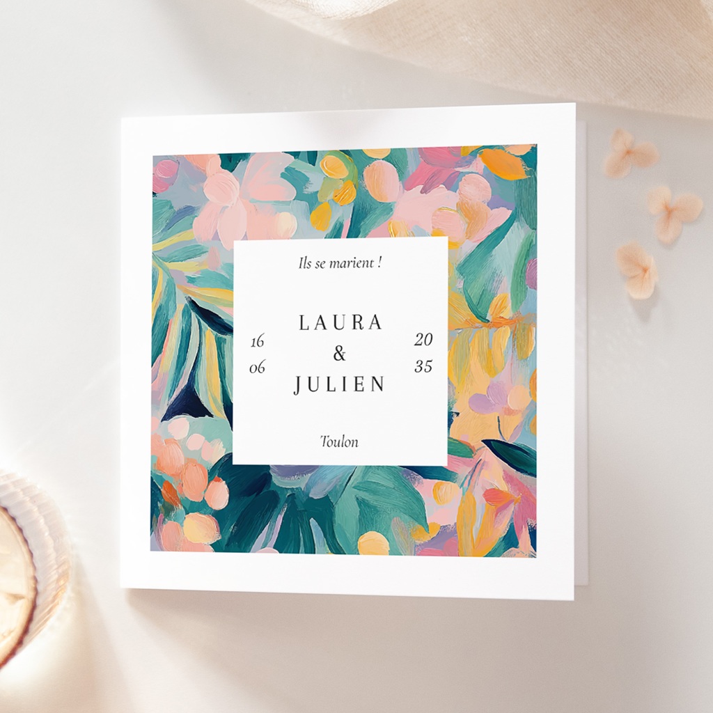 Faire-part de mariage L’Atelier des Fleurs