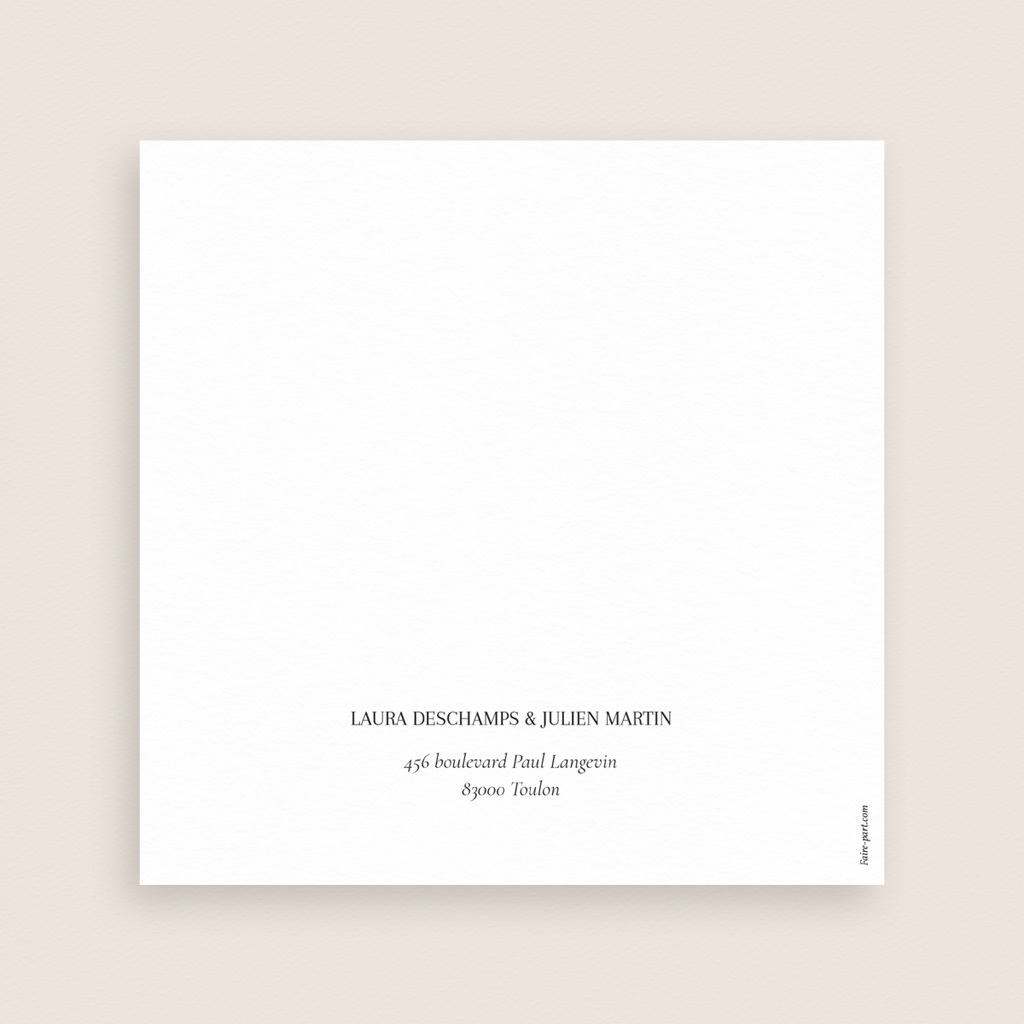 Faire-part de mariage L’Atelier des Fleurs