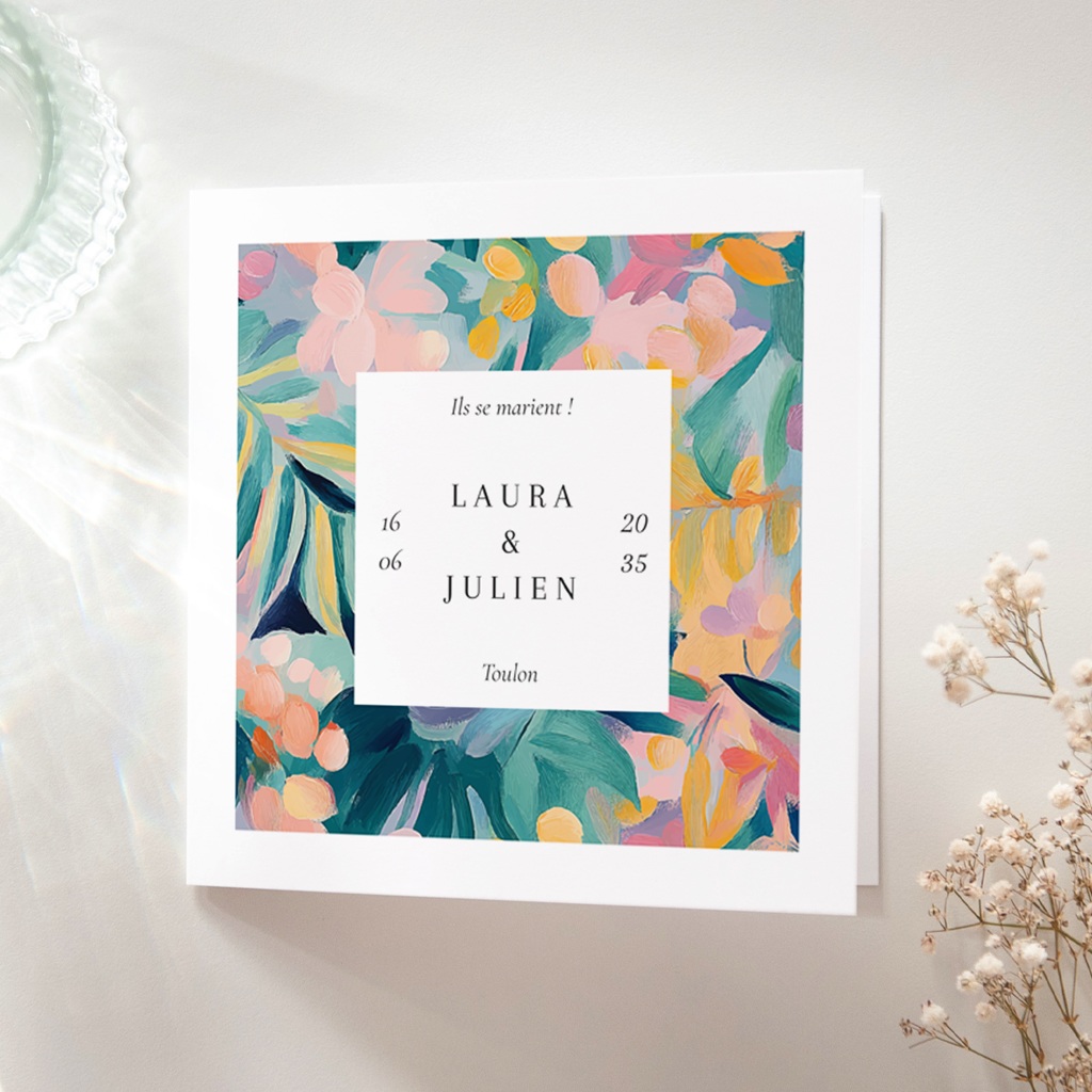 Faire-part de mariage L’Atelier des Fleurs