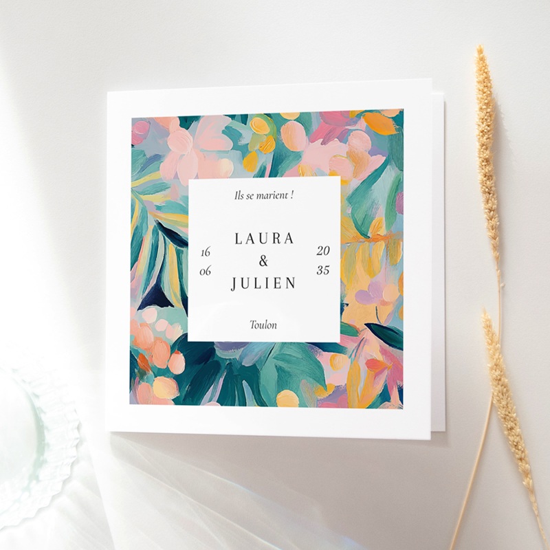 Faire-part de mariage L’Atelier des Fleurs