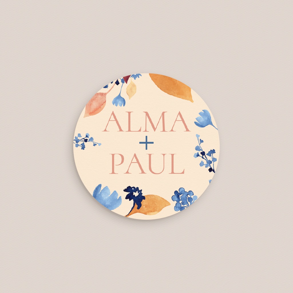 Etiquette enveloppes mariage Watercolor Romance pas cher