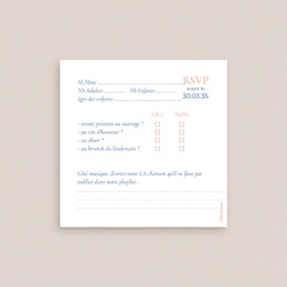 Carton réponse mariage Watercolor Romance pas cher