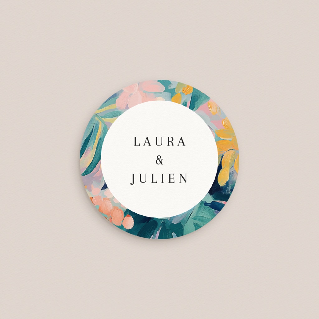 Etiquette enveloppes mariage L’Atelier des Fleurs pas cher