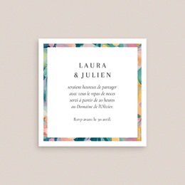 Carte d'invitation mariage L’Atelier des Fleurs pas cher