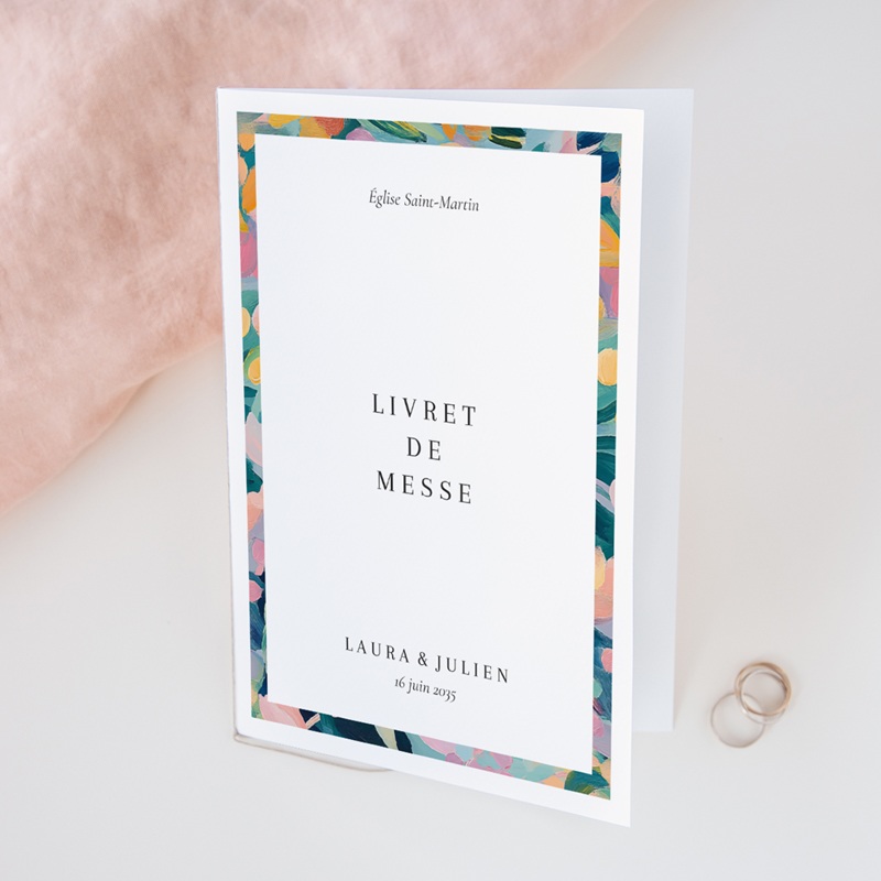 Livret de messe mariage L’Atelier des Fleurs