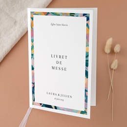 Livret de messe mariage L’Atelier des Fleurs