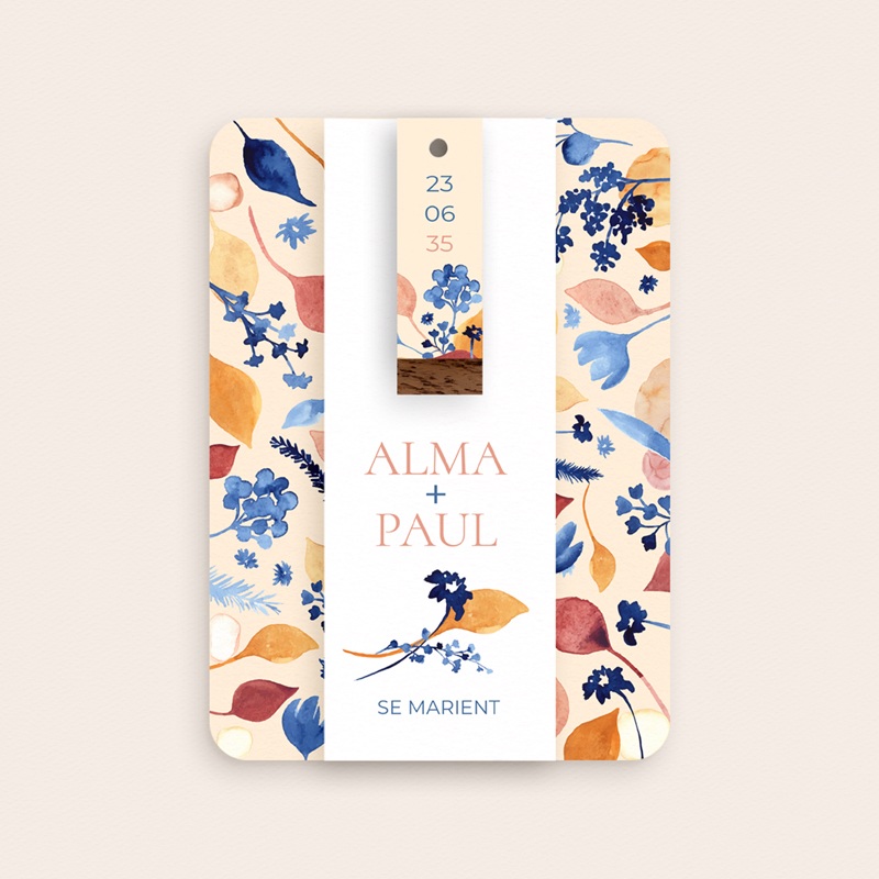 Faire-part de mariage Watercolor Romance gratuit
