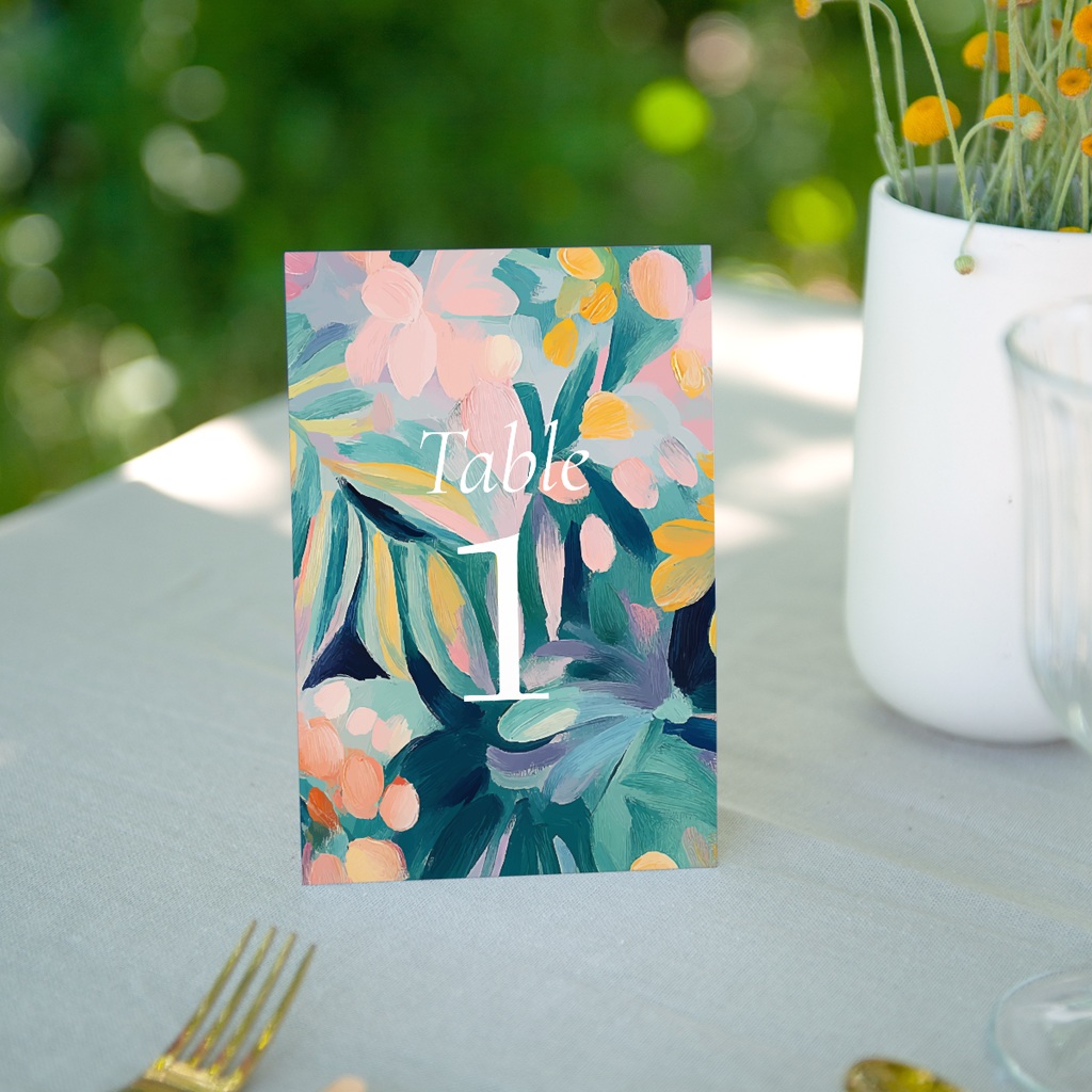 Marque table mariage L’Atelier des Fleurs