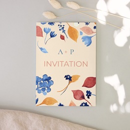 Carte d'invitation mariage Watercolor Romance