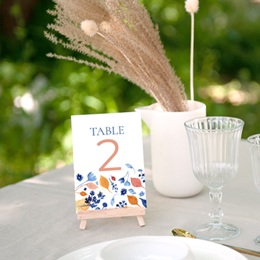 Marque table mariage Watercolor Romance gratuit