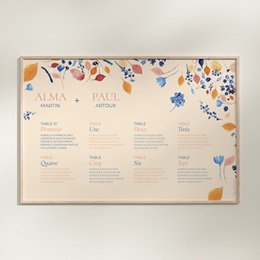 Plan de table mariage Watercolor Romance