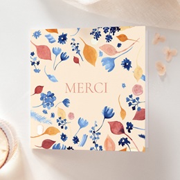 Carte de remerciement mariage Watercolor Romance