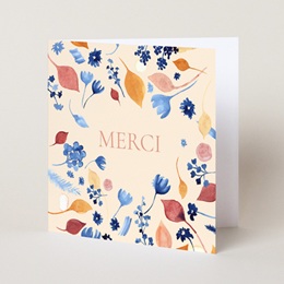 Carte de remerciement mariage Watercolor Romance pas cher