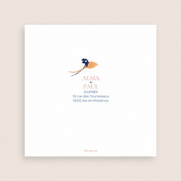 Carte de remerciement mariage Watercolor Romance