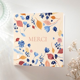 Carte de remerciement mariage Watercolor Romance