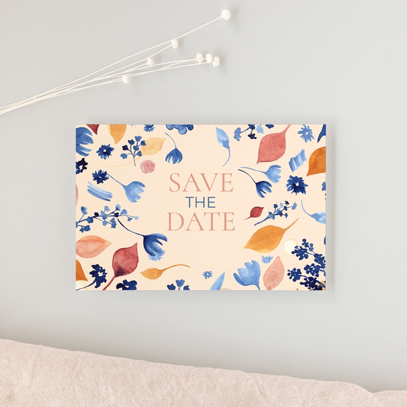 Save-the-date mariage Watercolor Romance gratuit
