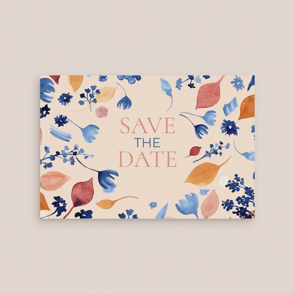 Save-the-date mariage Watercolor Romance