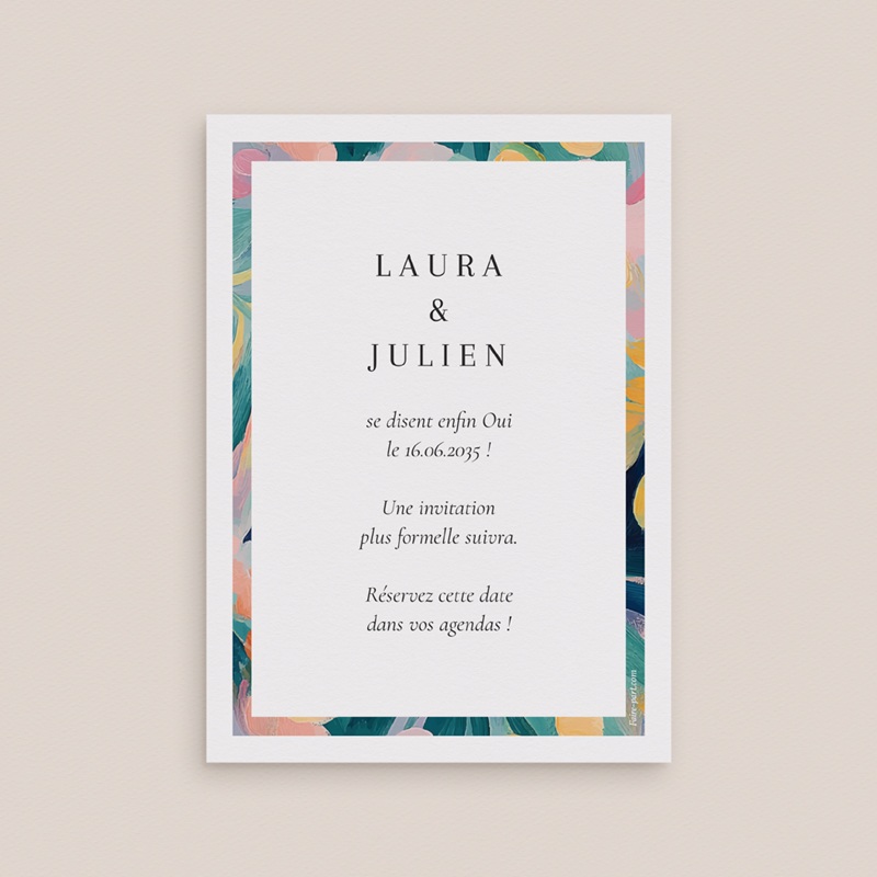 Save-the-date mariage L’Atelier des Fleurs pas cher
